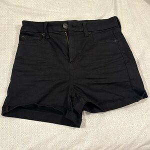 American Eagle Curvy High-Rise Shortie - BLACK- Size 4 - NWT